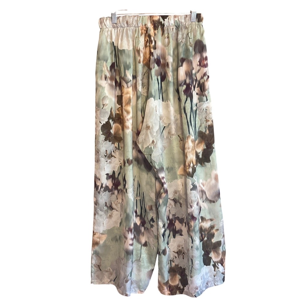 Bryn Walker Floral Wide Leg Pants, Small, relaxed boho artsy resort vacation